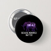 Weil Erinnerungen Problem Elephant Heimer Button (Vorne & Hinten)
