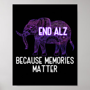Weil Erinnerungen Problem Elephant Heimer Poster