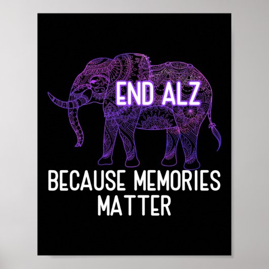 Weil Erinnerungen Problem Elephant Heimer Poster (Vorne)