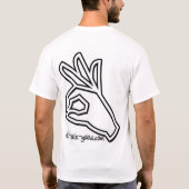 Weil es gut sich fühlt - prägeartiger T-Shirt (Rückseite)