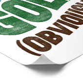 Weil Golf Poster - Funny Golfspiel Typografie (Ecke)