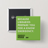 Weil Grünes kennen Sie, knöpfen Sie Button (Vorne & Hinten)