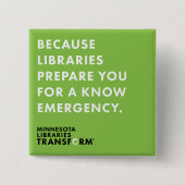 Weil Grünes kennen Sie, knöpfen Sie Button (Vorderseite)