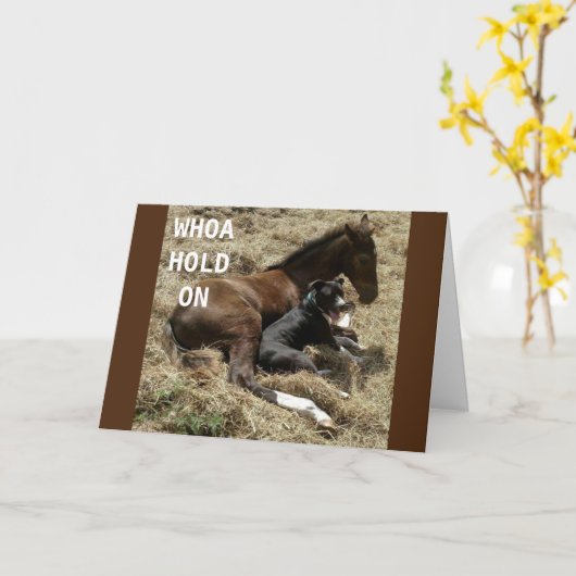 WEIL ICH ALSO "HAPPY BIRTHDAY" KARTE SAGE (Gelbe Blume)