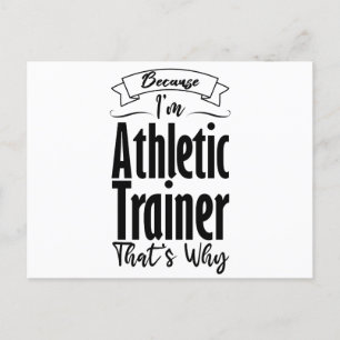 Weil ich Athletiktrainer bin, ist das der Grund, w Postkarte