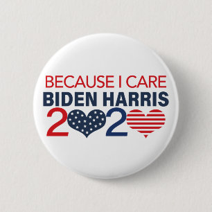 Weil ich Biden Harris 2020 pflege Button