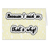 Weil ich das gesagt habe (Vorderseite (Horizontal))