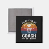 Weil ich der Bachelortrainer Bysketbyll bin Magnet (Vorderseite/Rückseite)