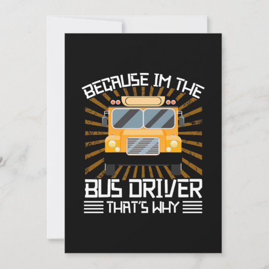 Weil ich der Busfahrer bin Save The Date (Vorderseite)