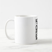 Weil ich der Chief Product Officer bin, deshalb Kaffeetasse (Links)