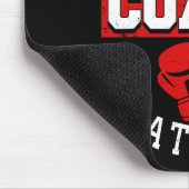 Weil ich der Coach bin, deshalb - Kickboxen Boxi Mousepad (Ecke)