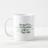 Weil ich der Elektroingenieur bin Kaffeetasse (Links)