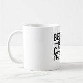 Weil ich der Kassierer bin, deshalb Kaffeetasse (Links)