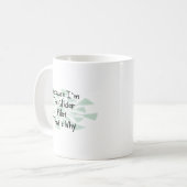 Weil ich der Segelflugzeug-Pilot bin Kaffeetasse (Vorderseite Links)