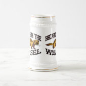 Weil ich der Weasel bin Bierglas (Mittel)