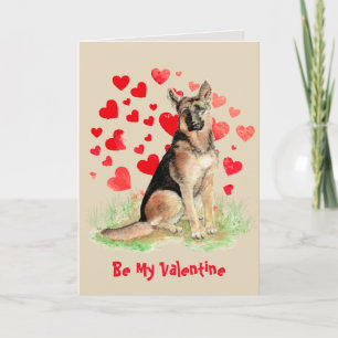 Weil ich dich so sehr liebe Deutscher Schäferhund Feiertagskarte