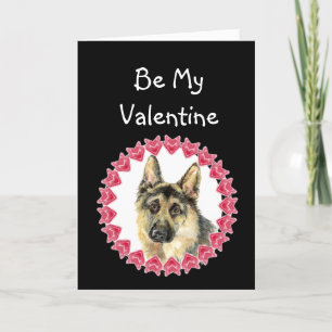 Weil ich dich so sehr liebe Deutscher Schäferhund Feiertagskarte