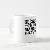 Weil ich die Nische bin, ist das der Grund Kaffeetasse (Vorderseite Links)
