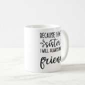 Weil ich ein Geschenk für einen Trinkbehälter habe Kaffeetasse (VorderseiteRechts)