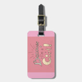 Weil ich ein Zitat von Mädchen bin Gepäckanhänger (Vorderseite vertikal)