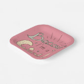 Weil ich ein Zitat von Mädchen bin Pappteller (Gewinkelt)