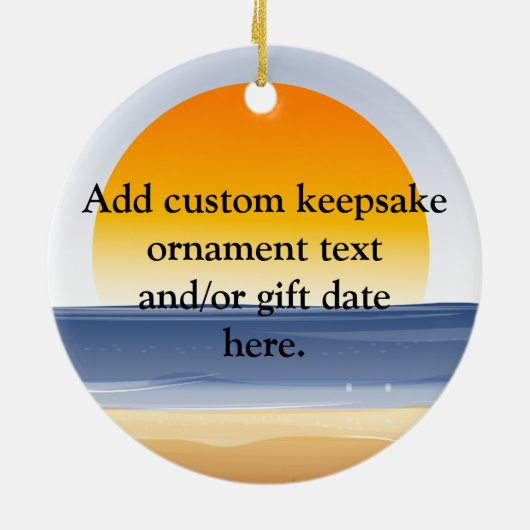 Weil ich einen Bruder habe, werde ich immer einen Keramik Ornament (Hinten)