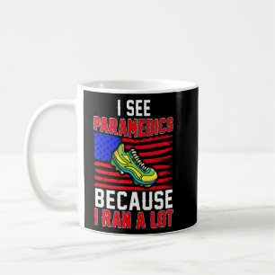 Weil ich einen großen Halbmarathon Fitness Läufer  Kaffeetasse