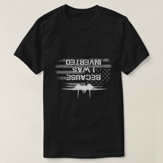 Weil ich in Shirt Navy F-14 Kampfjet war (Design vorne)