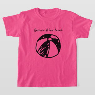 Weil ich Liebe Beach Lässig Kids T-Shirt