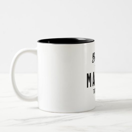 Weil ich Maryam bin, deshalb ist Personalisierter  Zweifarbige Tasse (Links)