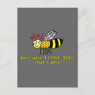 Weil ich Sie Liebe Postkarte
