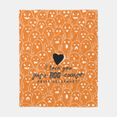 Weil ich Sie nur Bookause Ghost Gang Orange Liebe Fleecedecke (Vorderseite)
