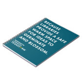 Weil Ideen-gewundenes Notizbuch Notizblock (Linke Seite)