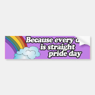 WEIL JEDER TAG STRAIGHT PRIDE DAY IST --.png Autoaufkleber