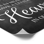 Weil jemand, den wir Liebe haben, in Heaven Print Poster (Ecke)