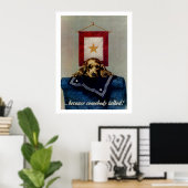 Weil jemand geredet hat poster (Heimbüro)