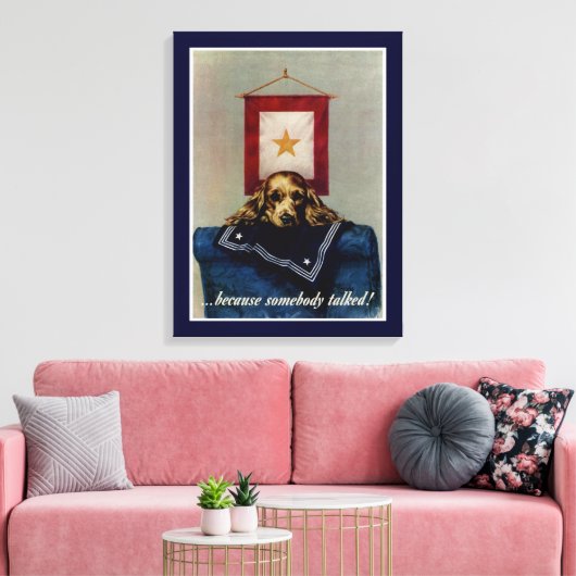 Weil jemand sprach leinwanddruck (Insitu (Wohnzimmer))