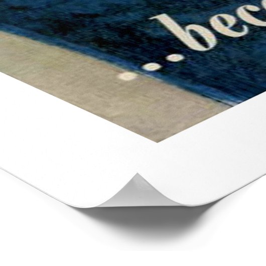 Weil jemand sprach poster (Ecke)