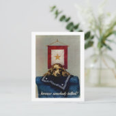 Weil jemand sprach postkarte (Stehend Vorderseite)