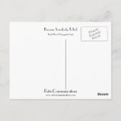 Weil jemand sprach postkarte (Rückseite)