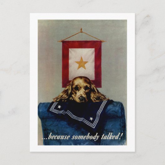 Weil jemand sprach postkarte (Vorderseite)