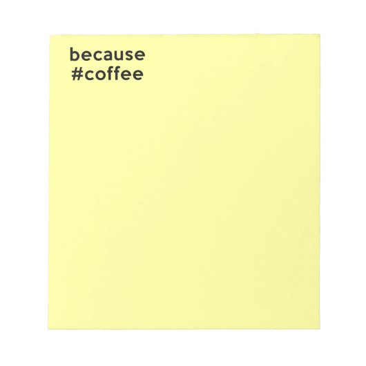 Weil Kaffee Notizblock (Vorderseite)