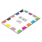 Weil Katzen zu viel Zitat haben Notizblock (Linke Seite)