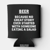 Weil keine große Geschichte je mit jemandem begann Dosenkühler (Rückseite)