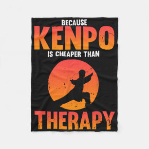 Weil Kenpo besser ist als Therapie Karate-Witz W Fleecedecke