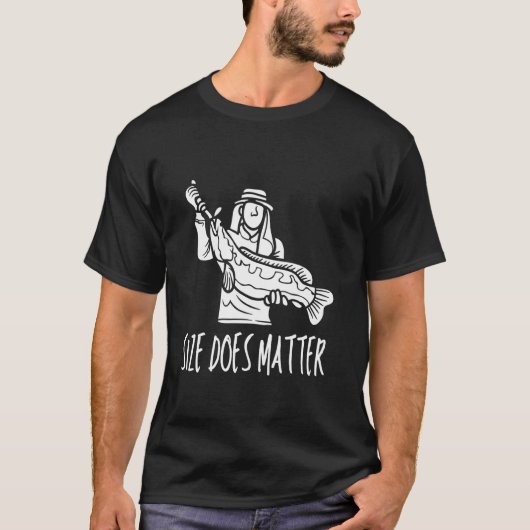 Weil manchmal Größe zählt Love Hook Fish T-Shirt (Vorderseite)