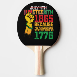 Weil meine Vorfahren am 4. Juli 1776 nicht frei wa Tischtennis Schläger