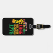 Weil meine Vorfahren im 4. Juli 1776 nicht frei wa Gepäckanhänger (Vorderseite horizontal)