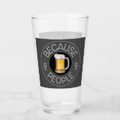 Weil Menschen (Bier) Glas (Vorderseite)