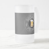 Weil Menschen (Bier) Mattierte Glas Bier Tasse (VorderseiteRechts)